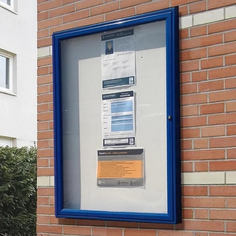 Storm Exterior Noticeboard with 58mm Deep Frame - Painted Frame